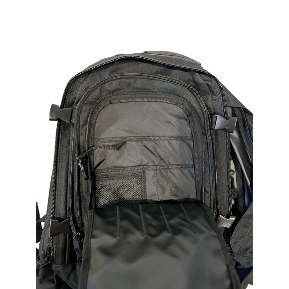 Mercury Black XL Tactical Backpack w Hip Flaps - Picture 3 of 6